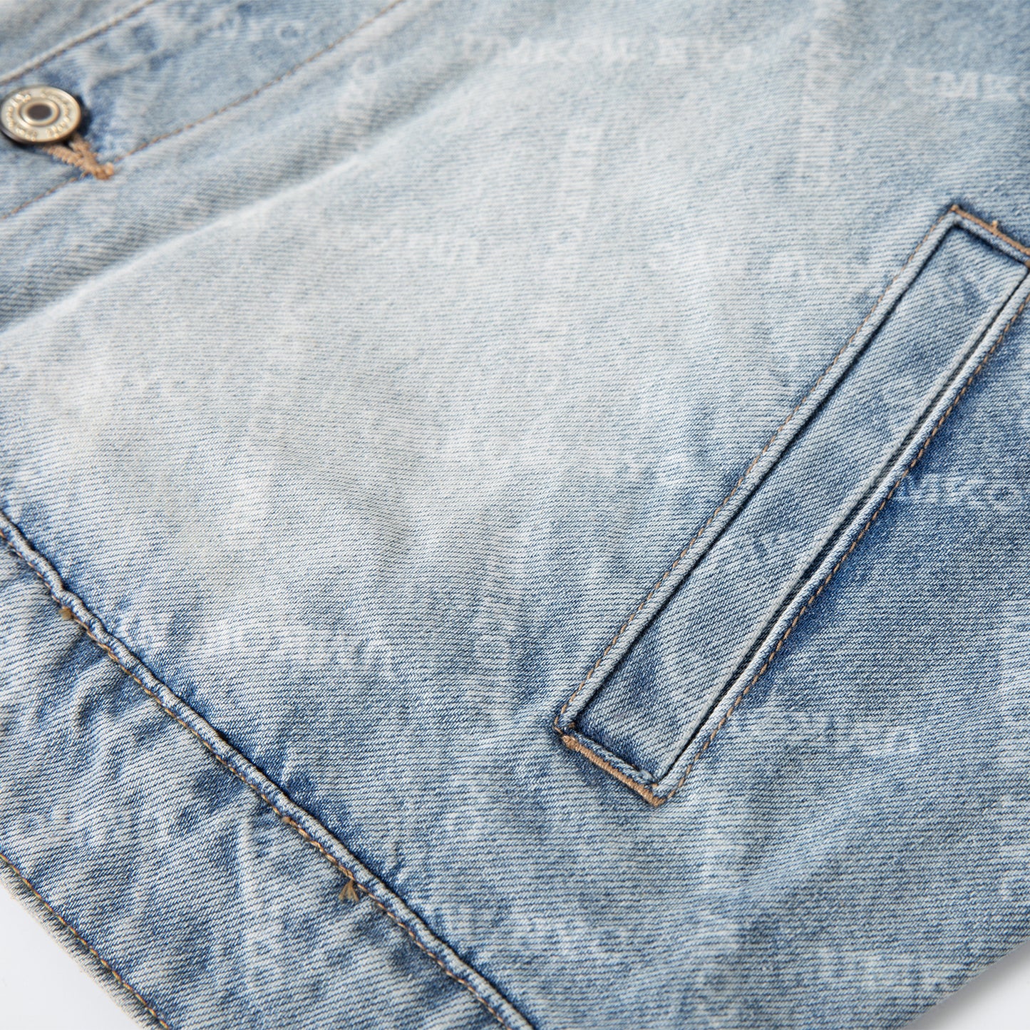 LOGO PRINT DENIM JACKET