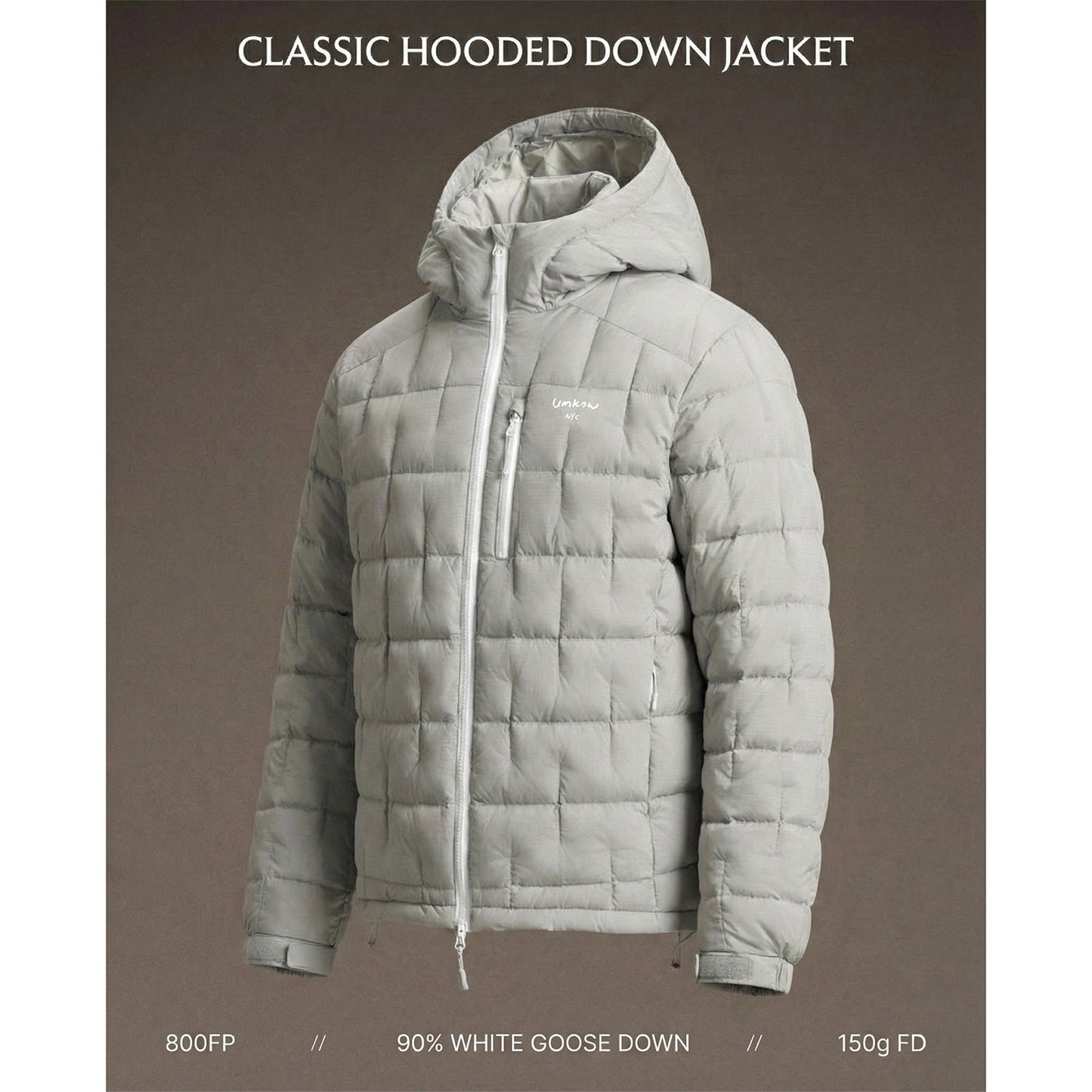 CLASSIC HOODED DOWN JACKET