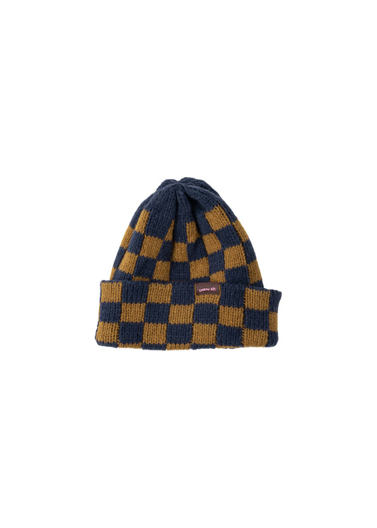 CHECKED BEANIE