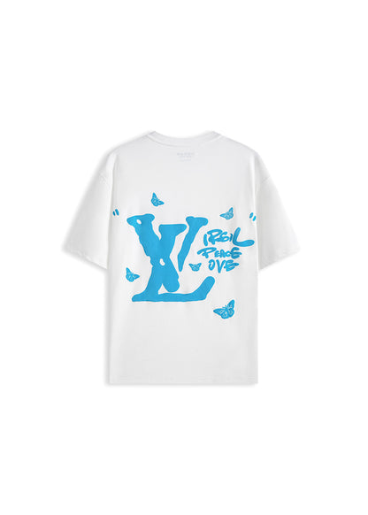 VIRGIL PEACE LOVE OVERSIZED T-SHIRT