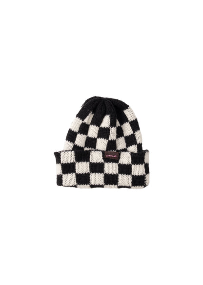 CHECKED BEANIE