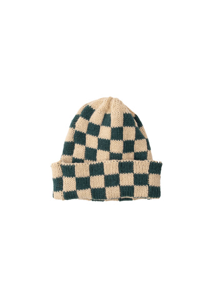 CHECKED BEANIE